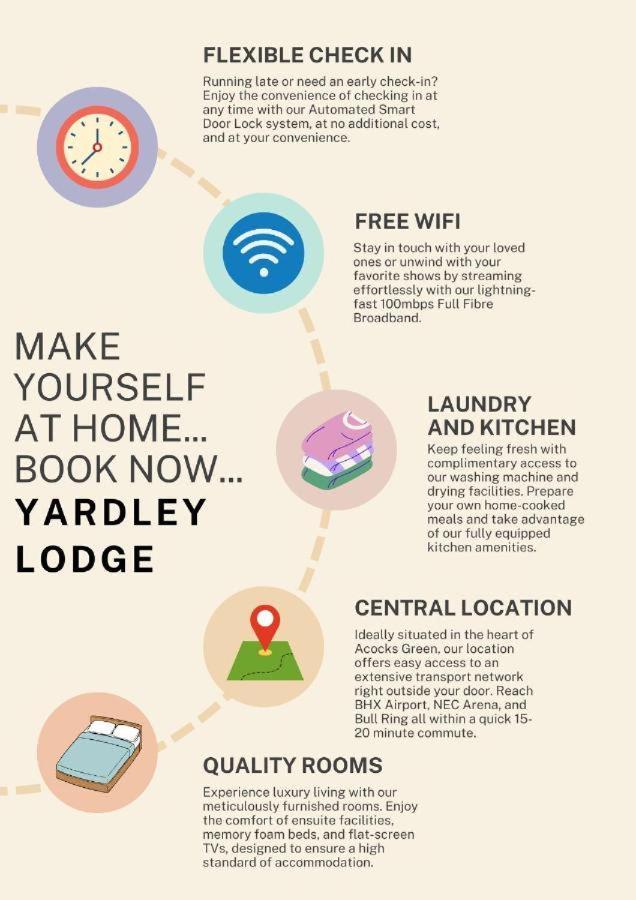 Yardley Lodge Birmingham Dış mekan fotoğraf